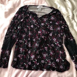 Floral Long Sleeve Top
